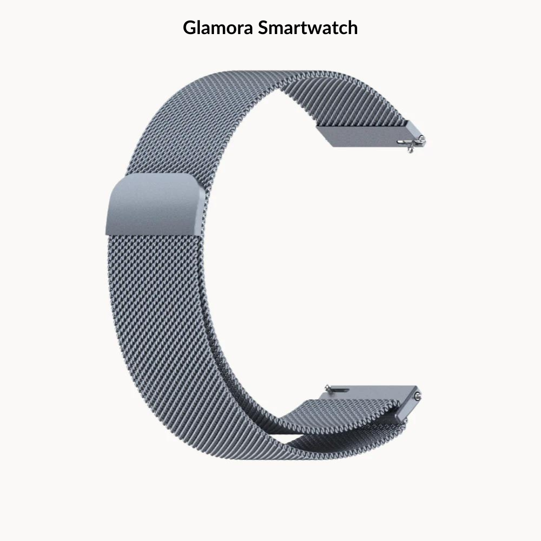 Glamora Smartwatch - Meshband light mit Magnetverschluss