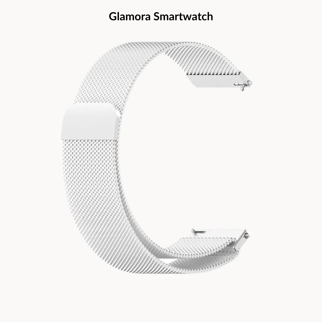 Glamora Smartwatch - Meshband light mit Magnetverschluss