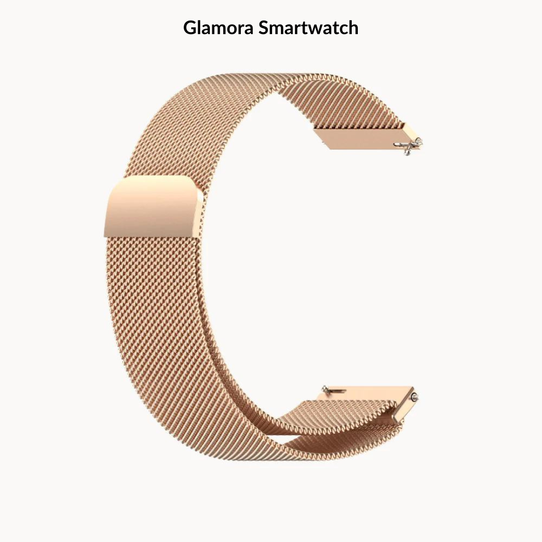 Glamora Smartwatch - Meshband light mit Magnetverschluss